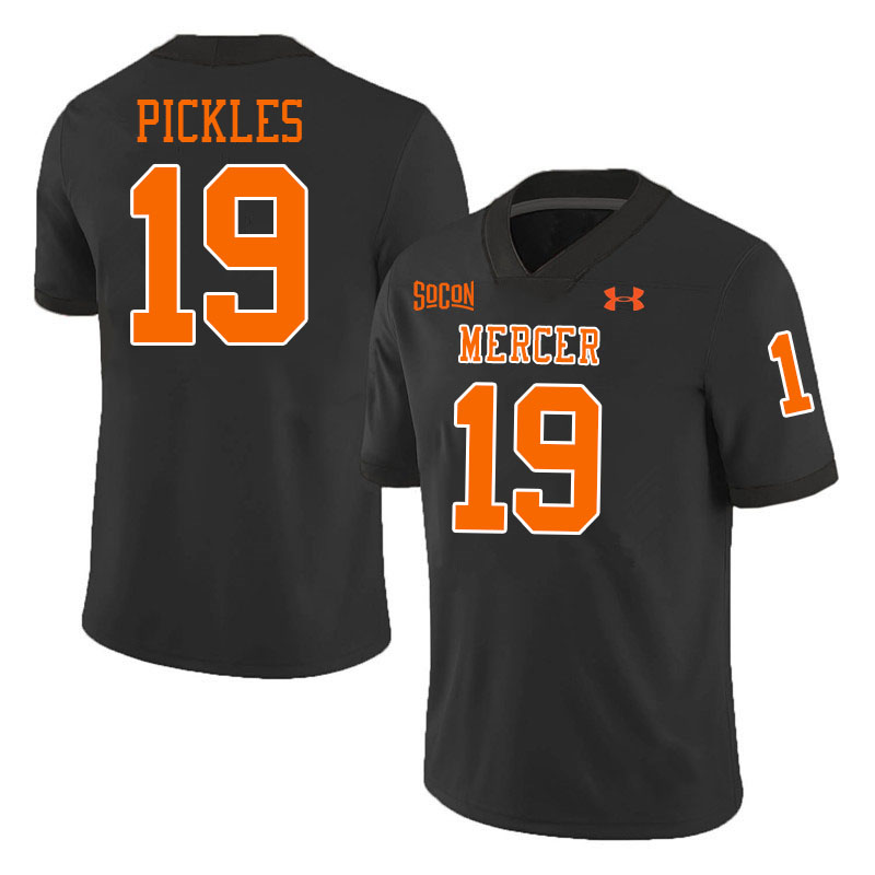 Mercer Bears #19 JP Pickles College Football Jerseys,Uniforms Stitched-Black